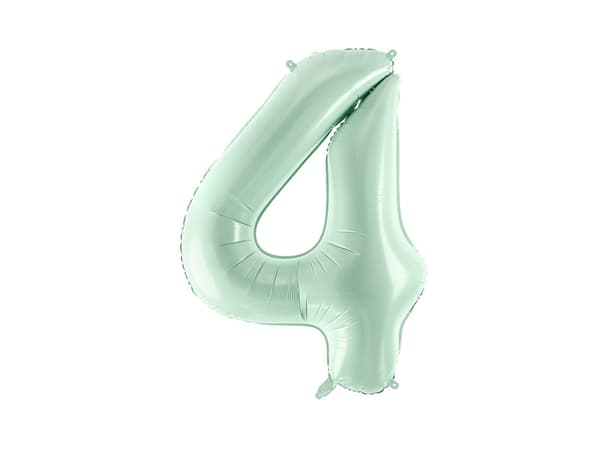 Folieballong Nummer ''4'', 72 cm, grön