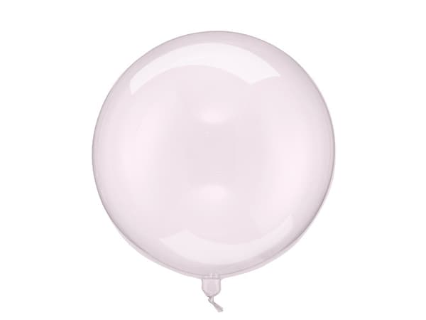 Ballonkugle, 40 cm, gennemsigtig pink