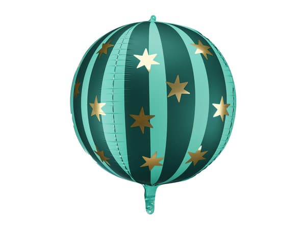 Folieballong Stjärnboll, 75 cm, Grön