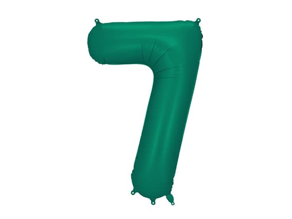 Folieballong med siffran ''7'', 86 cm, flaskgrön
