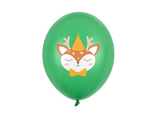 Ballonger 30 cm, Hjort, Pastell Smaragdgrön (1 förpackning / 50 st.)