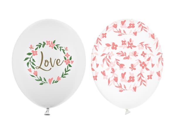 Ballonger 30 cm, Kärlek, mix (1 förpackning / 50 st.)