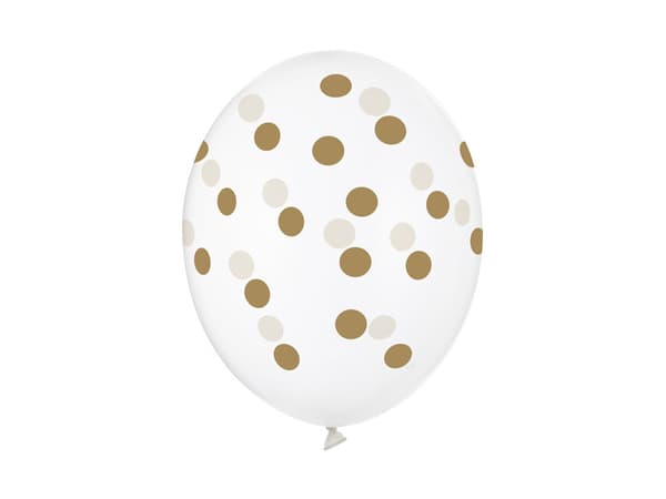 Ballonger 30cm, Prickar, Kristallklara (1 förpackning / 50 st.)