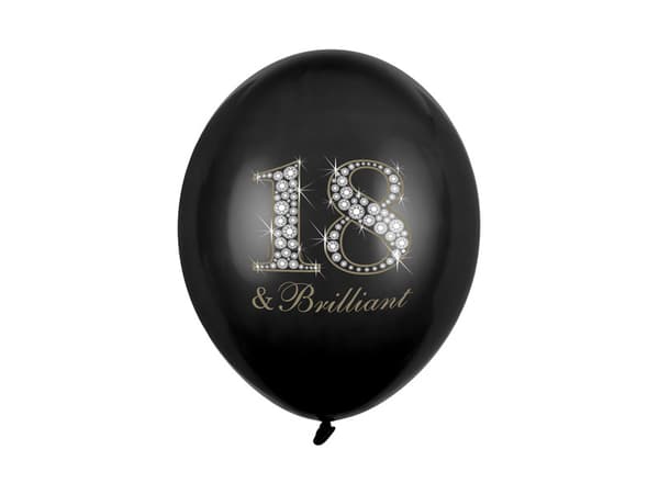 Balloner 30 cm, 18 & Brilliant, Pastelsort (1 pakke / 50 stk.)