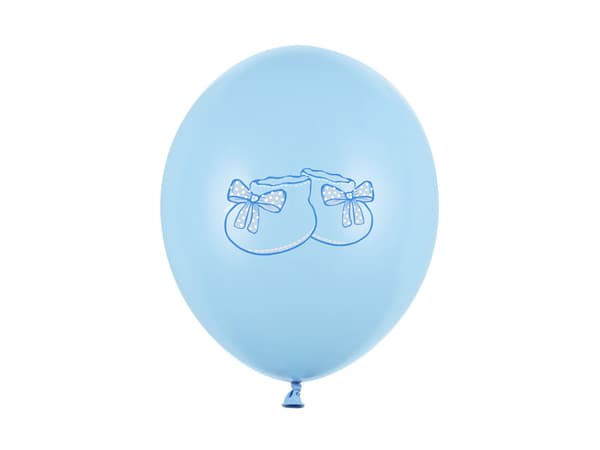 Ballonger 30 cm, Sko, Pastell Babyblå (1 förpackning / 50 st.)