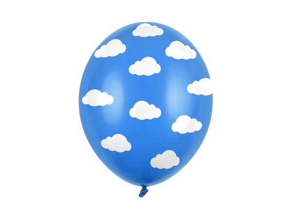 Ballonger 30cm, Moln, Pastell Majs. Blå (1 förpackning / 50 st.)