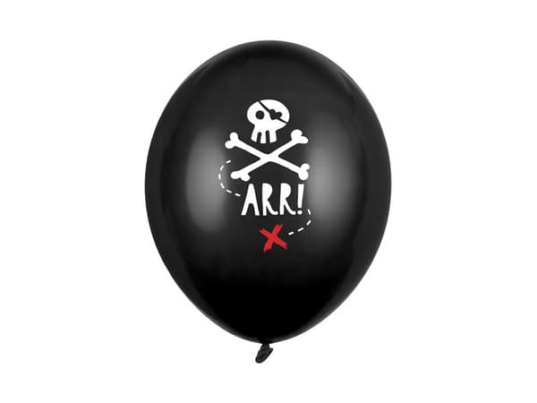 Ballonger 30cm, Pirater, Pastellsvarta (1 förpackning / 50 st.)