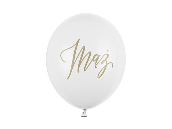 Ballonger 30cm, Husband, Pastell Ren Vit (1 förpackning / 50 st.)