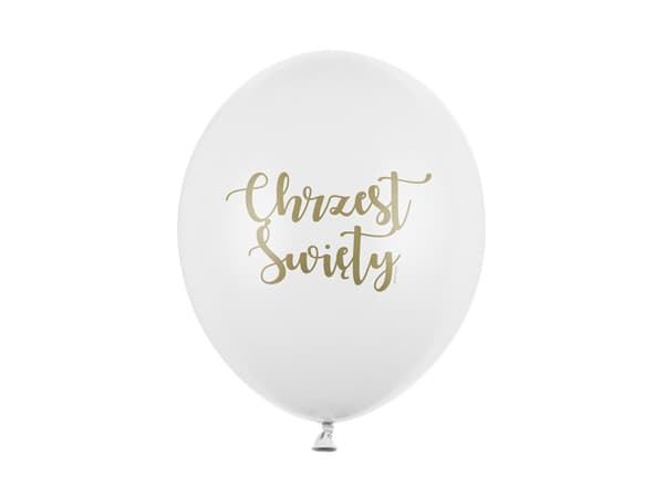 Ballonger 30 cm, Heligt dop, Pastell Renvit (1 förpackning / 6 st.)