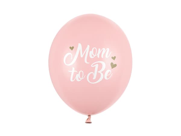 Ballonger 30 cm, Blivande mamma, Pastell ljusrosa (1 förpackning / 6 st.)