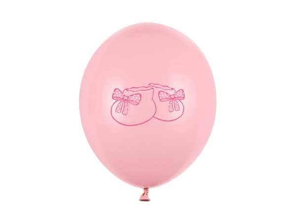 Ballonger 30 cm, Sko, Pastell Babyrosa (1 förpackning / 6 st.)