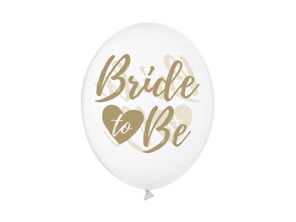 Ballonger 30 cm, Blivande brud, Kristallklara (1 förpackning / 6 st.)