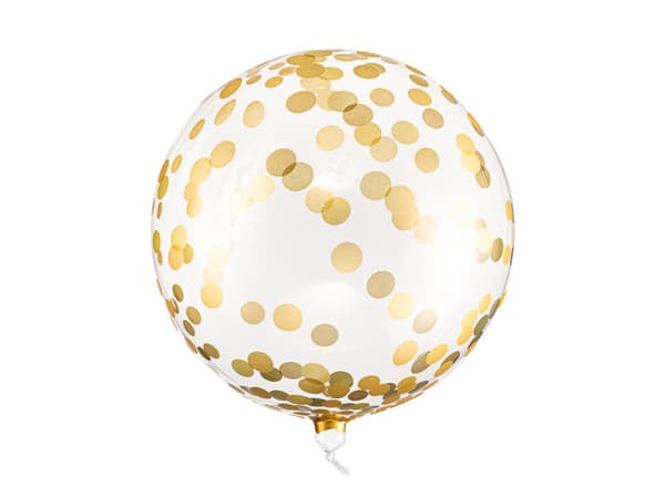 Ballongprickig boll, 40 cm, guld