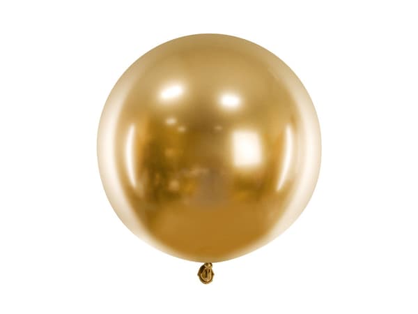 Kiiltävä pyöreä ilmapallo 60cm, kulta