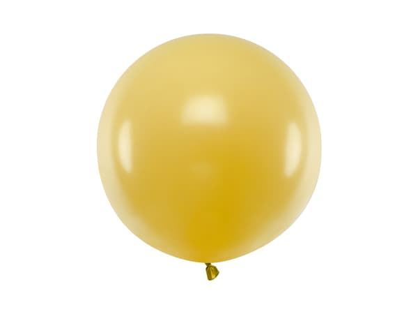 Rund ballong 60cm, Metallic Guld