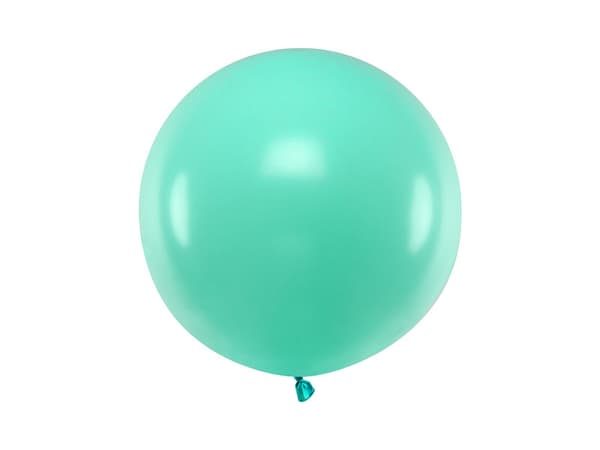 Rund ballong 60 cm, Pastell Akvamarin
