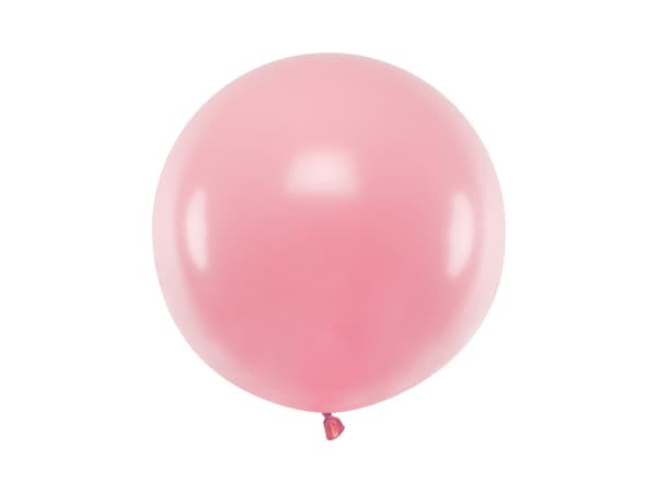 Rund ballong 60 cm, pastellrosa