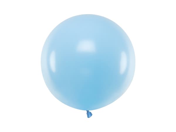 Pyöreä ilmapallo 60 cm, Pastellin vaaleansininen
