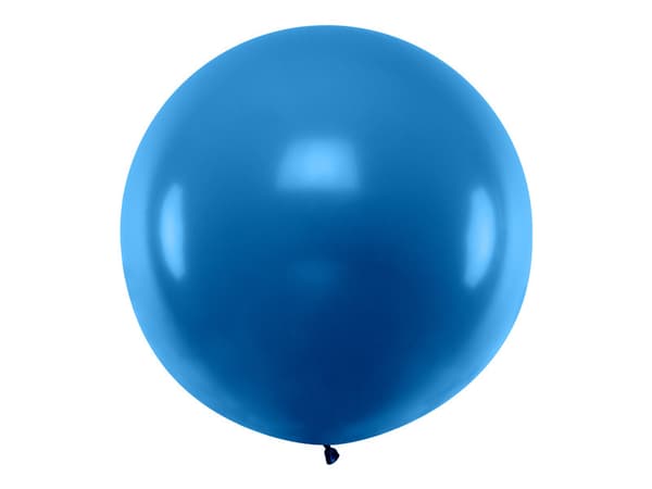 Rund ballon 1m, pastel marineblå