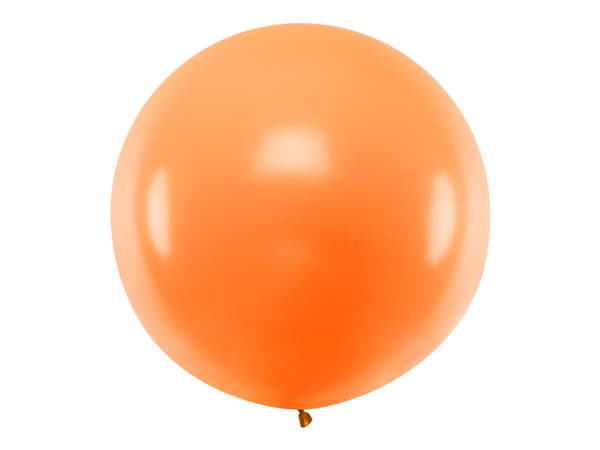 Rund ballon 1m, pastel orange