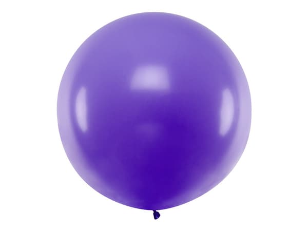 Rund ballon 1m, pastel lavendel