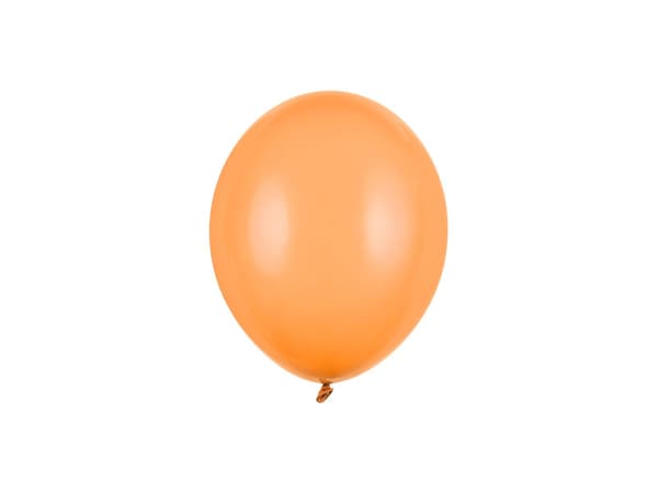Starka ballonger 12 cm, Pastell Brt. Orange (1 förpackning / 100 st.)