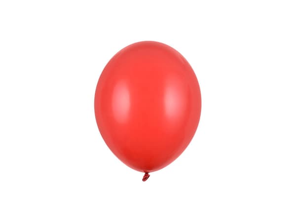 Starka ballonger 12 cm, pastellfärgade vallmoröda (1 förpackning / 100 st.)
