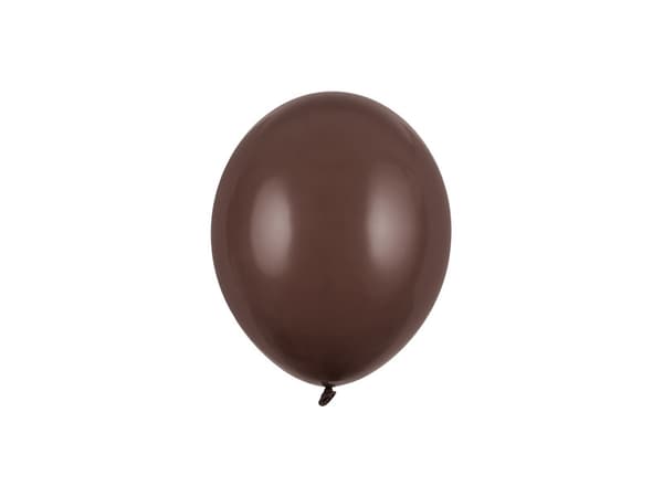 Starka ballonger 12 cm, pastell kakaobrun (1 förpackning / 100 st.)