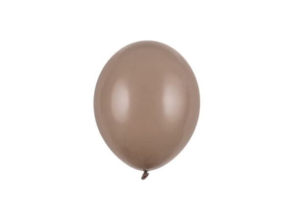 Stærke balloner 12 cm, pastel cappuccino (1 pakke / 100 stk.)