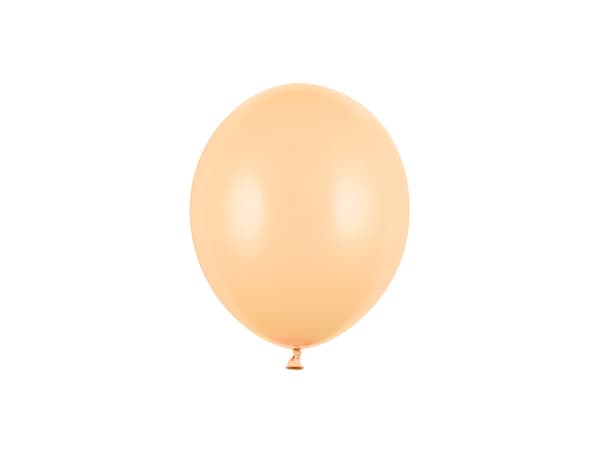 Starka ballonger 12 cm, Pastell Ljus Persika (1 förpackning / 100 st.)