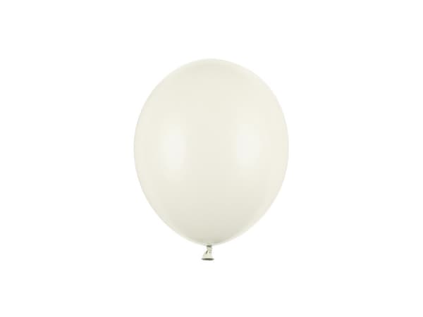 Starka ballonger 12 cm, Pastell Ljus Creme (1 förpackning / 100 st.)