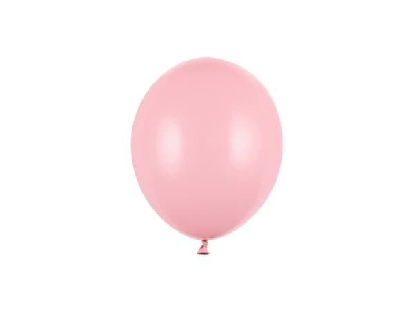 Stærke balloner 12 cm, Pastel Baby Pink (1 pakke / 100 stk.)