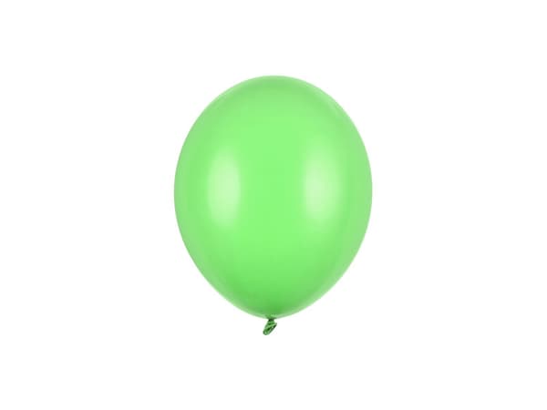 Starka ballonger 12 cm, Pastell Klargröna (1 förpackning / 100 st.)