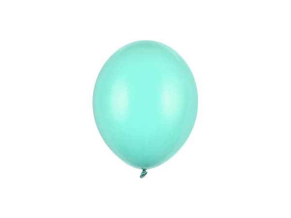Stærke balloner 12 cm, Pastel Lys Mint (1 pakke / 100 stk.)