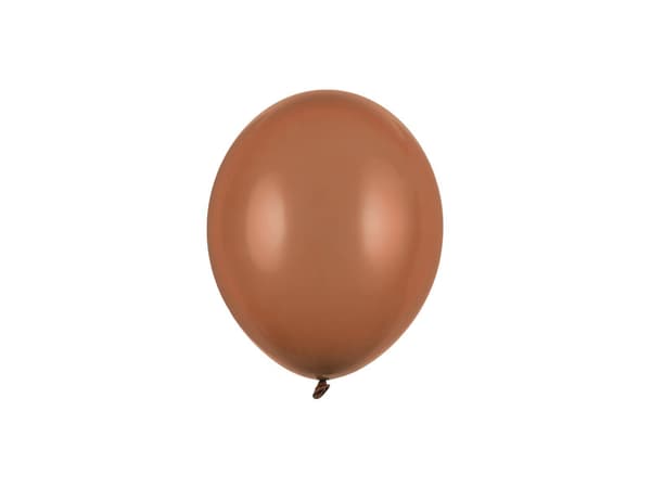 Starka ballonger 12 cm, Pastellmocca (1 förpackning / 100 st.)
