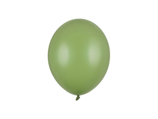 Stærke balloner 23 cm, Pastel Rosmaringrøn (1 pakke / 100 stk.)