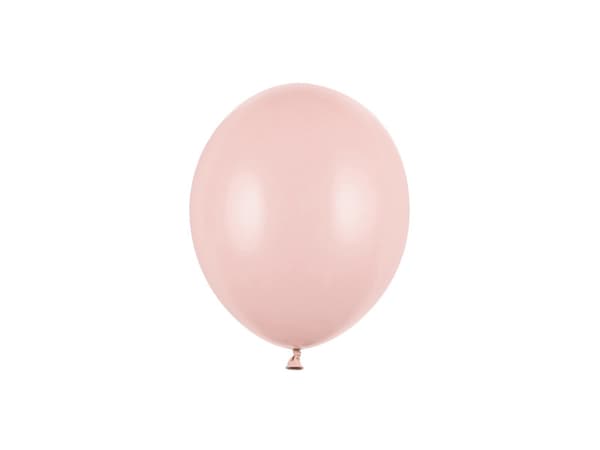 Stærke balloner 12 cm, Pastel Dusty Rose (1 pakke / 100 stk.)