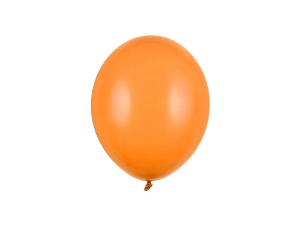 Stærke balloner 23 cm, Pastel Mand. Orange (1 pakke / 100 stk.)