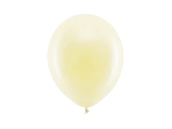 Regnbueballoner 23 cm pastel, cremefarvede (1 pakke / 10 stk.)
