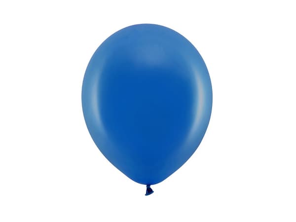 Regnbågsballonger 23 cm pastellfärgade, marinblå (1 förpackning / 10 st.)