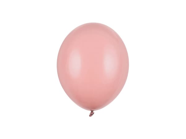 Starka ballonger 23 cm, Pastell Mörk Dusty Rose (1 förpackning / 100 st.)