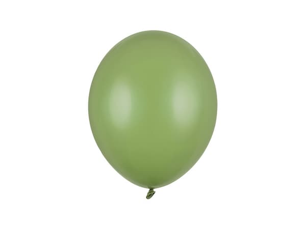 Starka ballonger 27 cm, Pastell Rosmaringrön (1 förpackning / 100 st.)