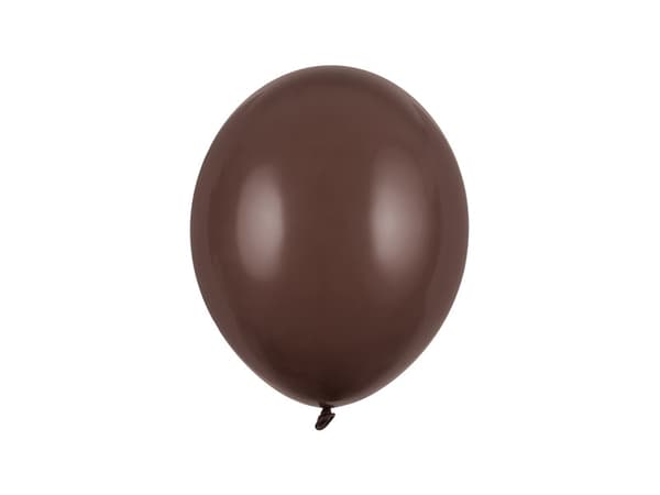 Stærke balloner 27 cm, pastel kakaobrun (1 pakke / 50 stk.)