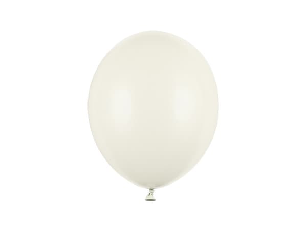 Starka ballonger 27 cm, pastellfärgade ljuskrämfärgade (1 förpackning / 50 st.)