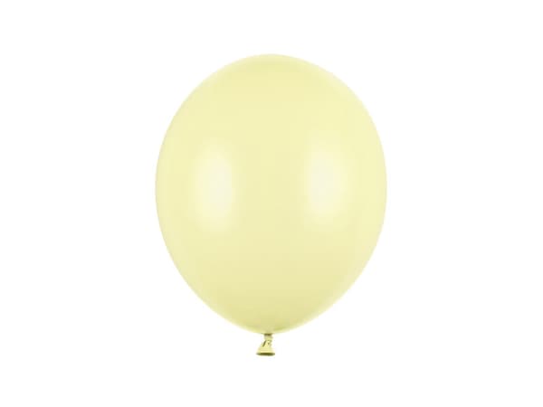Strong-ilmapallot 27 cm, pastellin vaaleankeltainen (1 pakkaus / 50 kpl)