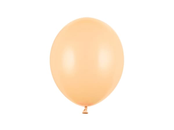 Stærke balloner 27 cm, pastel lys fersken (1 pakke / 10 stk.)