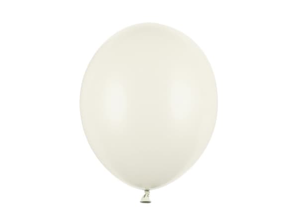 Stærke balloner 30 cm, pastel lys creme (1 pakke / 50 stk.)
