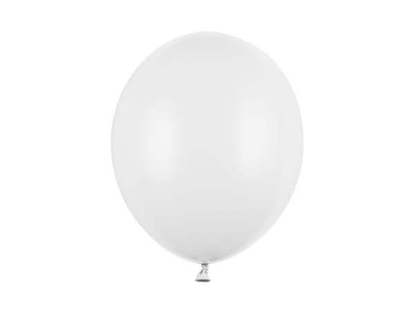 Starka ballonger 30 cm, pastellfärgade vita (1 förpackning / 10 st.)