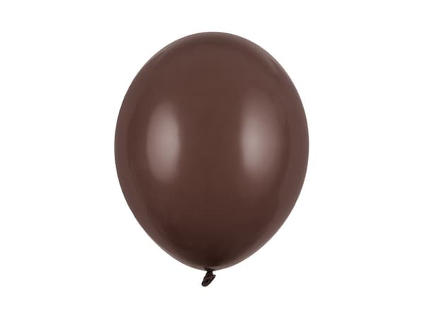 Starka ballonger 30 cm, pastell kakaobrun (1 förpackning / 10 st.)