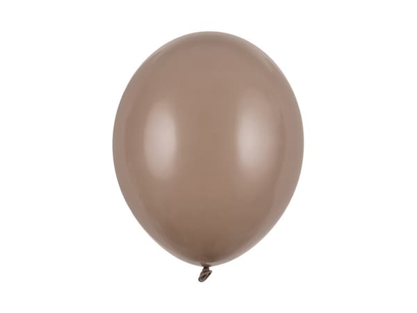Starka ballonger 30 cm, pastellfärgad cappuccino (1 förpackning / 10 st.)